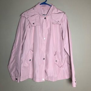 Zara basic wind breaker blush pink size xl